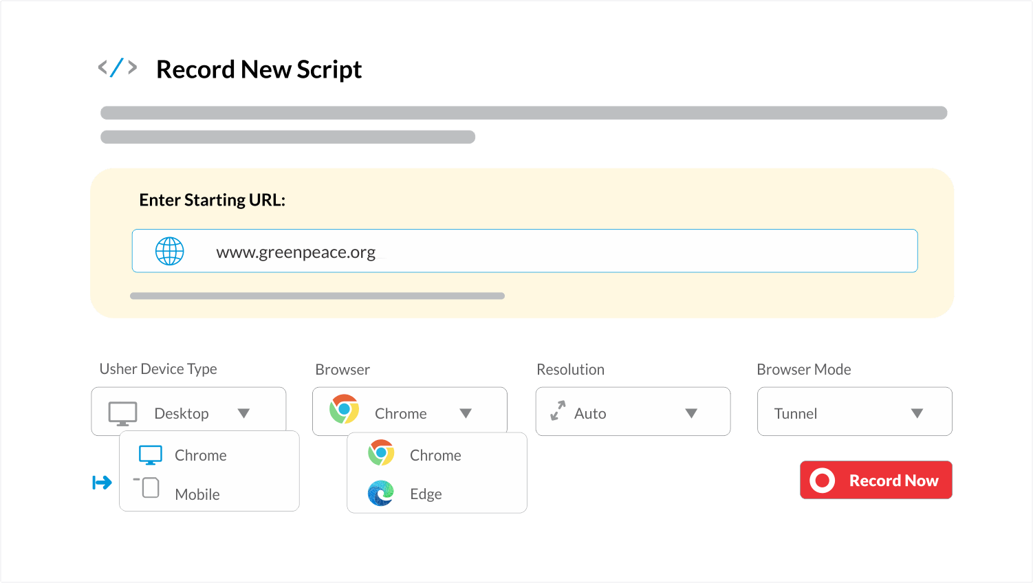 Test Monitor Web Applications Browser​